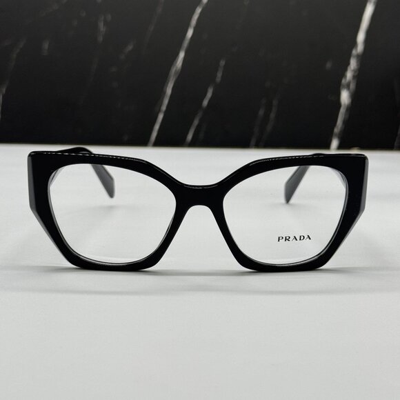 NEW PRADA PR18WV 1AB1O1 WOMEN BLACK VPR 18W 1AB1O1 EYEGLASSES - Picture 1 of 10